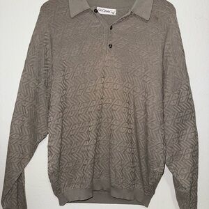 Men’s Medium St. Croix Men's Taupe Patterned Sweater